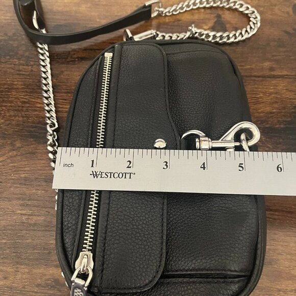 Rebecca Minkoff 100% Genuine Leather Black Crossbody Bag - Picture 6 of 10